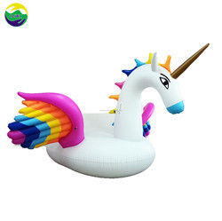 Fahrt auf aufblasbarem Riesen-Einhorn-Schwimmer 280 x 230 x 135 cm aufblasbare Strandschwimmer Floatie
