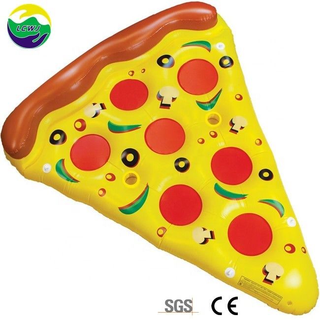 Außen aufblasbares Schwimmbad Schwimmbad 180 x 130 cm Schwimmbad Wasser Blow Up Pizza-Slice für Halter