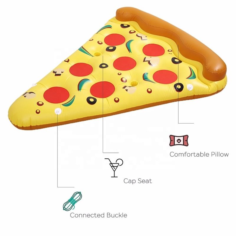Außen aufblasbares Schwimmbad Schwimmbad 180 x 130 cm Schwimmbad Wasser Blow Up Pizza-Slice für Halter