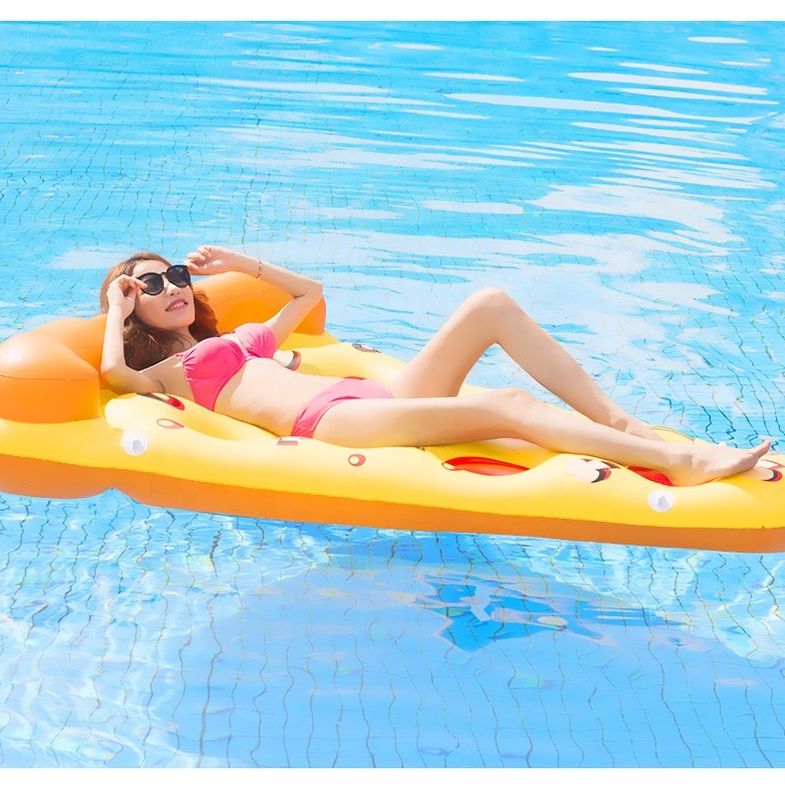 Außen aufblasbares Schwimmbad Schwimmbad 180 x 130 cm Schwimmbad Wasser Blow Up Pizza-Slice für Halter