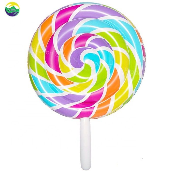0.3mm Mehrfarbige große Schwimmbecken aufblasbare Lollipop Schwimmbecken 220 x 150cm