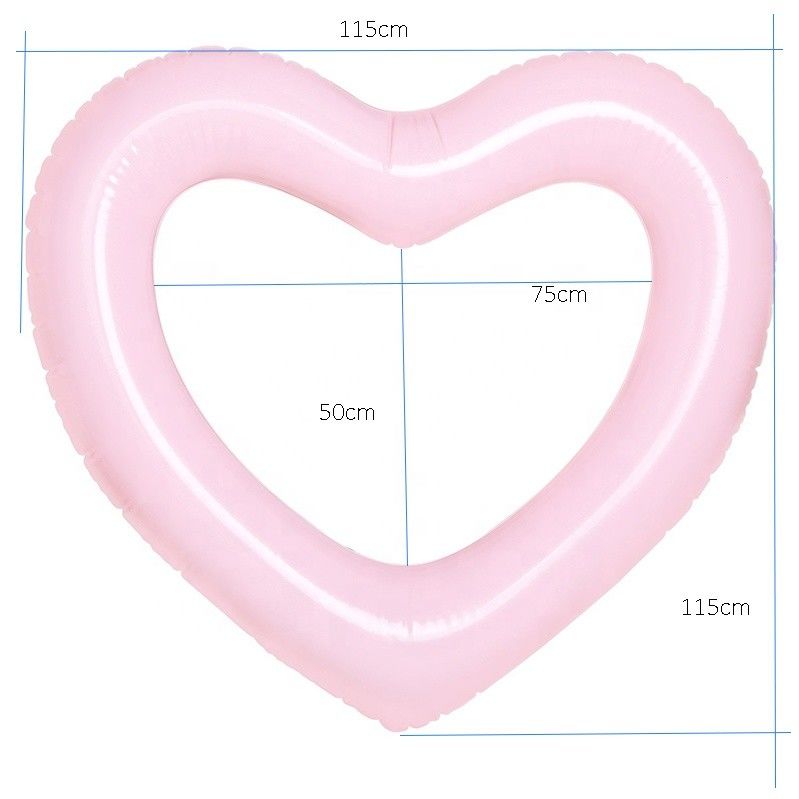 Erwachsene Pool Schwimmbad Strand Ringe Aufblasbar 115 X 115cm rosa Herzform Aufblasbar Pool