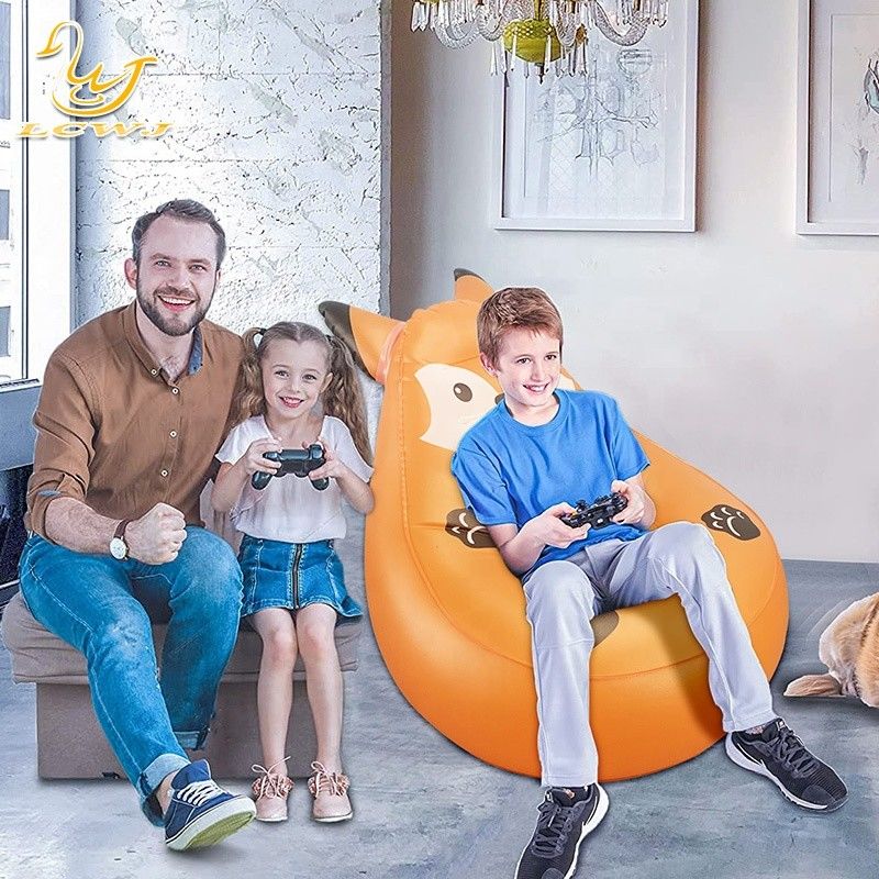 LC Schimpansen-Tier-Design Aufblasbare Klappwoche Aufblasbare Couch-Stuhl-Sofa mit Fernbedienlicht