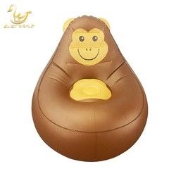 LC Schimpansen-Tier-Design Aufblasbare Klappwoche Aufblasbare Couch-Stuhl-Sofa mit Fernbedienlicht