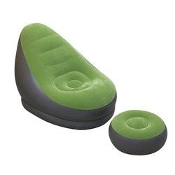 Flocked PVC Luftmatratze Sofa Bett 110cm Außen Innenraum Aufblassofa Strand