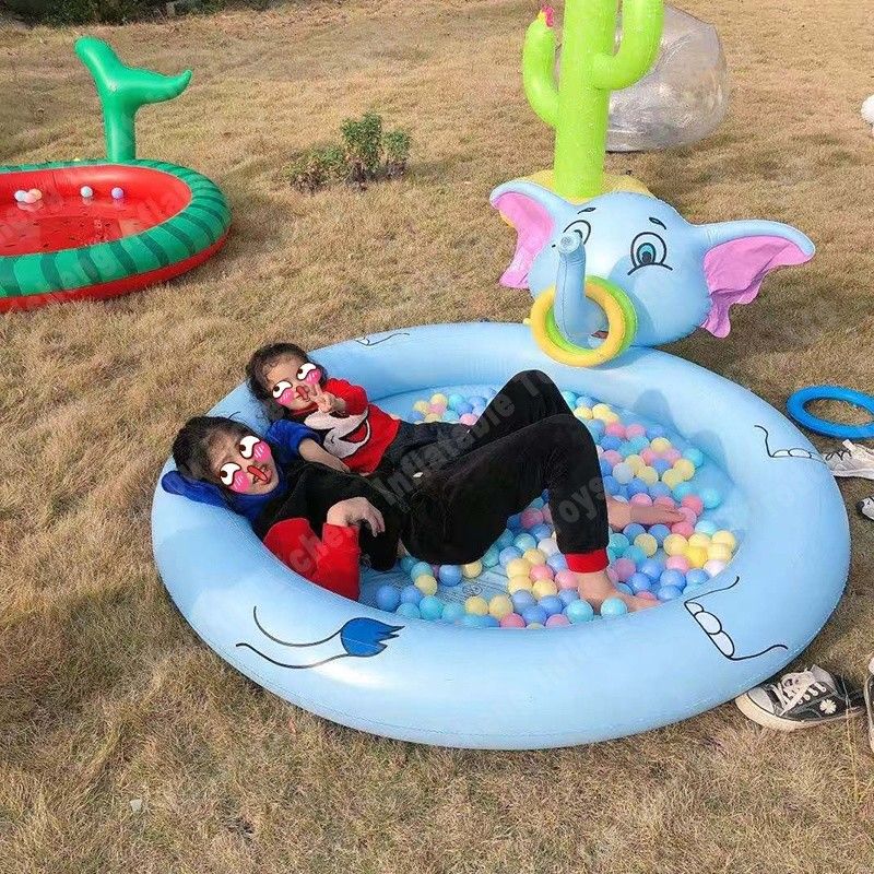 LC Tier-Elefanten-Splash Bodenbecken aufblasbares Sprühbecken aufblasbares Becken mit Sprühen