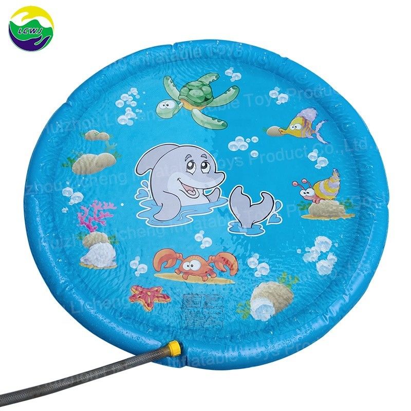 68in aufblasbares Sprinkler-Spielzeug, Wassersprinkler-Poolmatte für Outdoor-Party