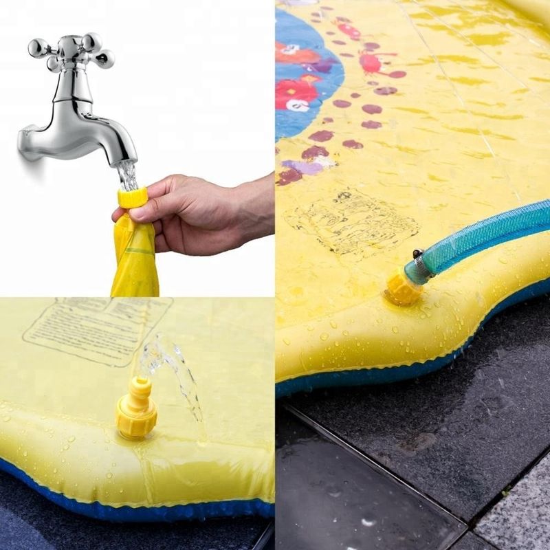 Außenterrasse Hinterhof aufblasbarer Sprinkler Spielzeug Sommer Spaß Splash Spiel Mat für Kleinkinder