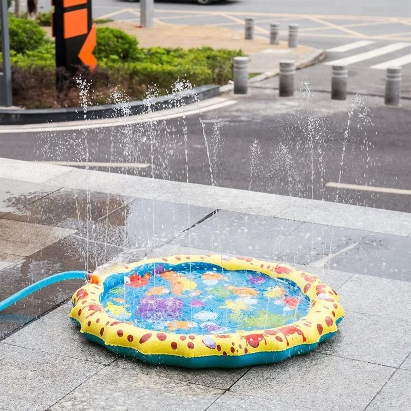 Außenterrasse Hinterhof aufblasbarer Sprinkler Spielzeug Sommer Spaß Splash Spiel Mat für Kleinkinder