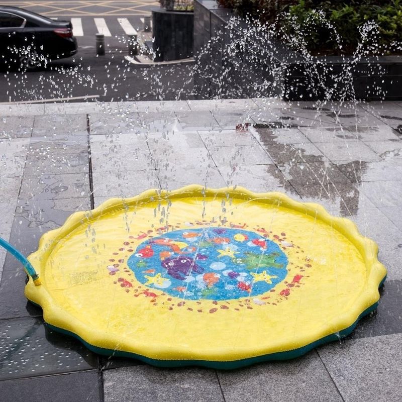 Außenterrasse Hinterhof aufblasbarer Sprinkler Spielzeug Sommer Spaß Splash Spiel Mat für Kleinkinder