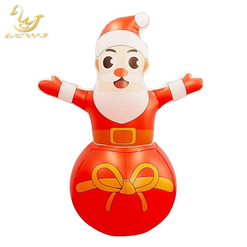 Roly Poly Air Blow Up Weihnachtsmann Weihnachtsflaschen Dekorationen mit LED-Licht