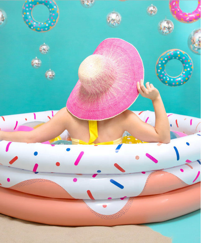 Custom Familie Einhorn aufblasbares Paddling Pool Großes aufblasbares Schwimmbad Für Erwachsene