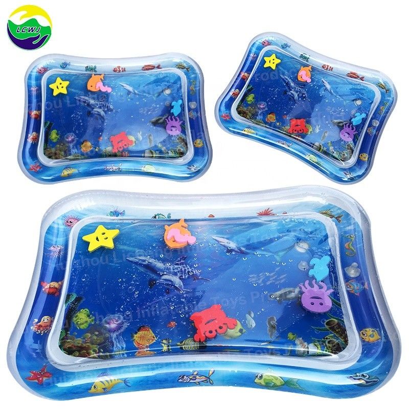 66 X 50 cm Wasserspielzeug für Säuglinge Odm 3 bis 12 Monate Baby aufblasbare Bauchzeit Wassermatte
