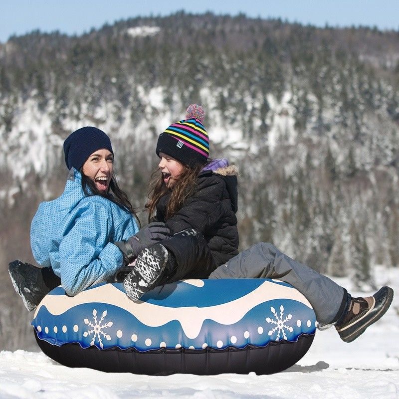 Schnee für Erwachsene Aufblasbare Schnee-Spielzeuge Aufblasbare Schlittenröhre Luft Schnee-Schlitten 0,58 mm 0,38 mm