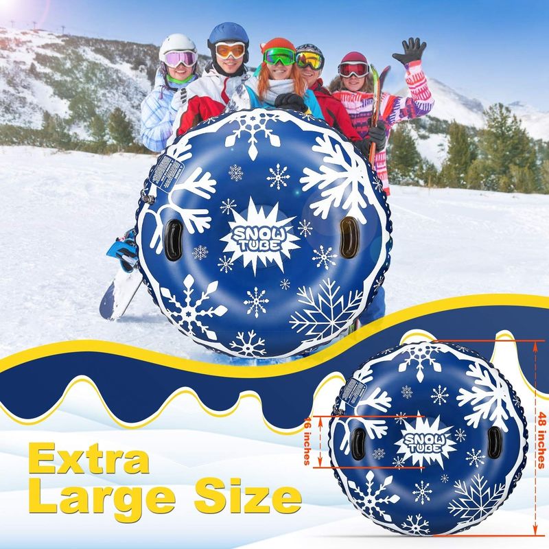 Schnee für Erwachsene Aufblasbare Schnee-Spielzeuge Aufblasbare Schlittenröhre Luft Schnee-Schlitten 0,58 mm 0,38 mm