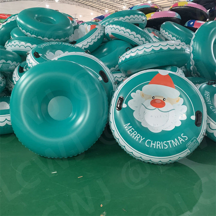 Aufblasbare 300 kg Schleppbare Schneeschlitten Weihnachtsschlitten Schwerlast Schlittenrohr PVC 0,6mm