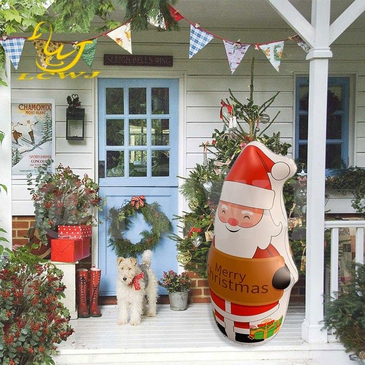 LC Blow Up Bopper Yard Dekoration Weihnachten Aufblasbare Weihnachtsmann Dekorationen mit LED-Licht