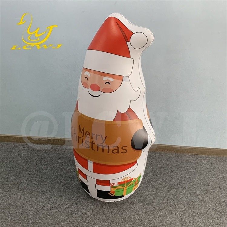 LC Blow Up Bopper Yard Dekoration Weihnachten Aufblasbare Weihnachtsmann Dekorationen mit LED-Licht