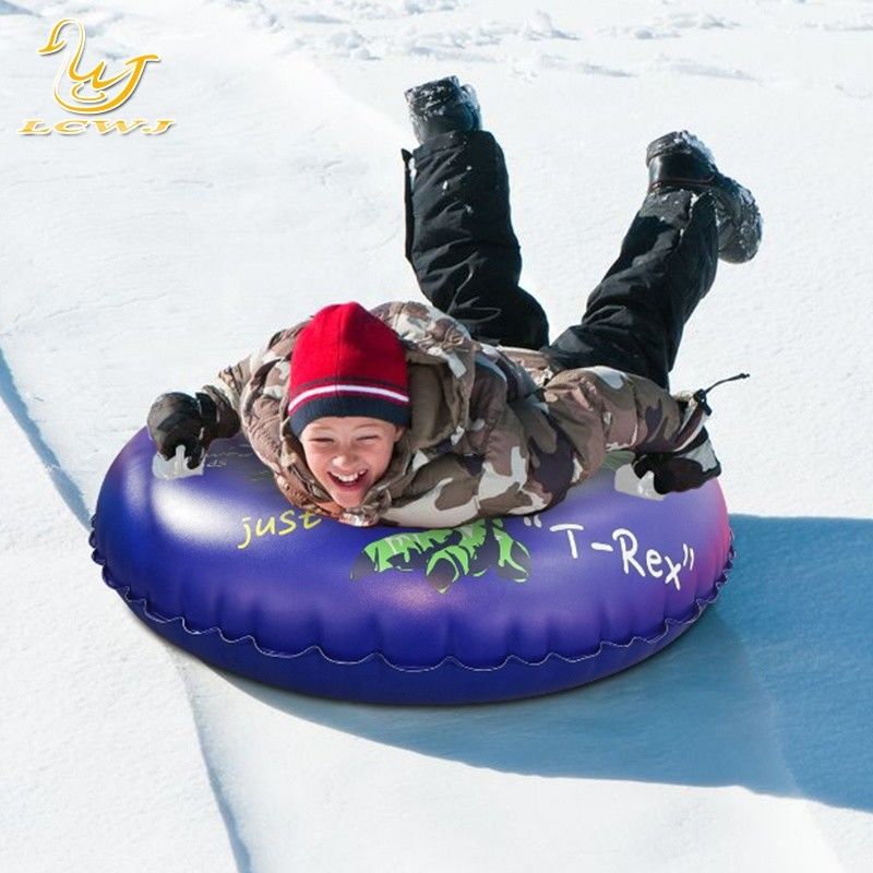 LC Kinder im Freien Winterspaß Dinosaurier T-Rex Schlitten Klappschnee Erwachsene Portable Schnee Schlitten PVC Schnee Tube