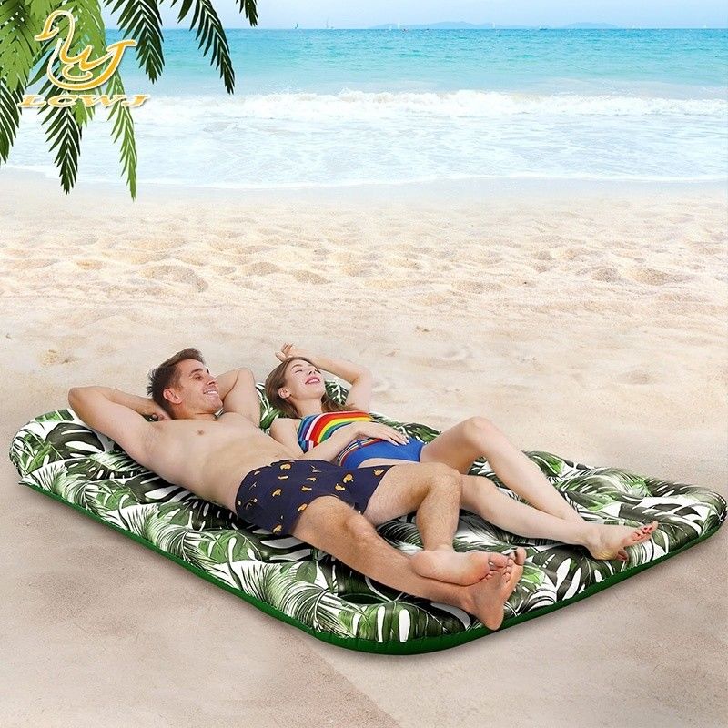 Lc Sommer Strand Großformat Doppel Liegestühle Floß Sonnierbad Schwimmbäder Wasserpolster Pool Aufblasbare für Erwachsene