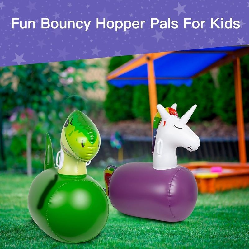 Einhörnchen und Dino Sprung-Spielzeug aufblasbare Fahrt auf Bouncer Hopper Pferd für die Leistung
