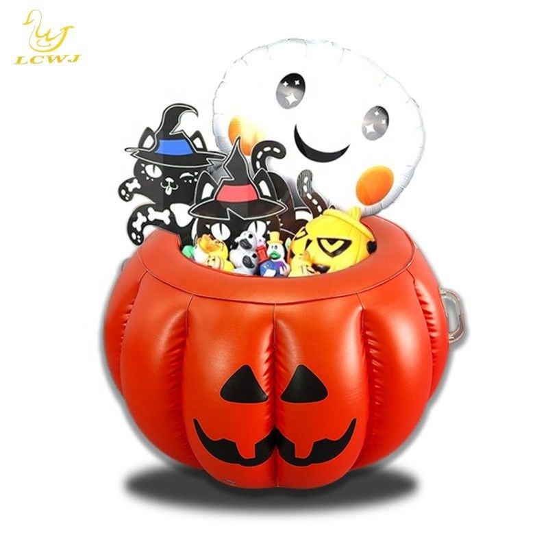LC Halloween Kürbis servieren Buffet Bar Kühlgerät Lebensmittelbehälter Getränke Träger aufblasbare Eisplatte Für Sommer BBQ Pool Party